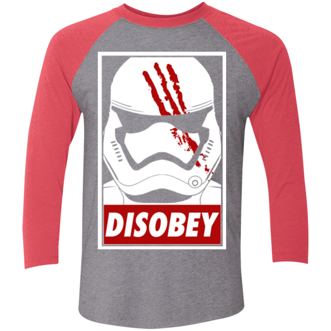 Disobey Men's Triblend 3/4 Sleeve