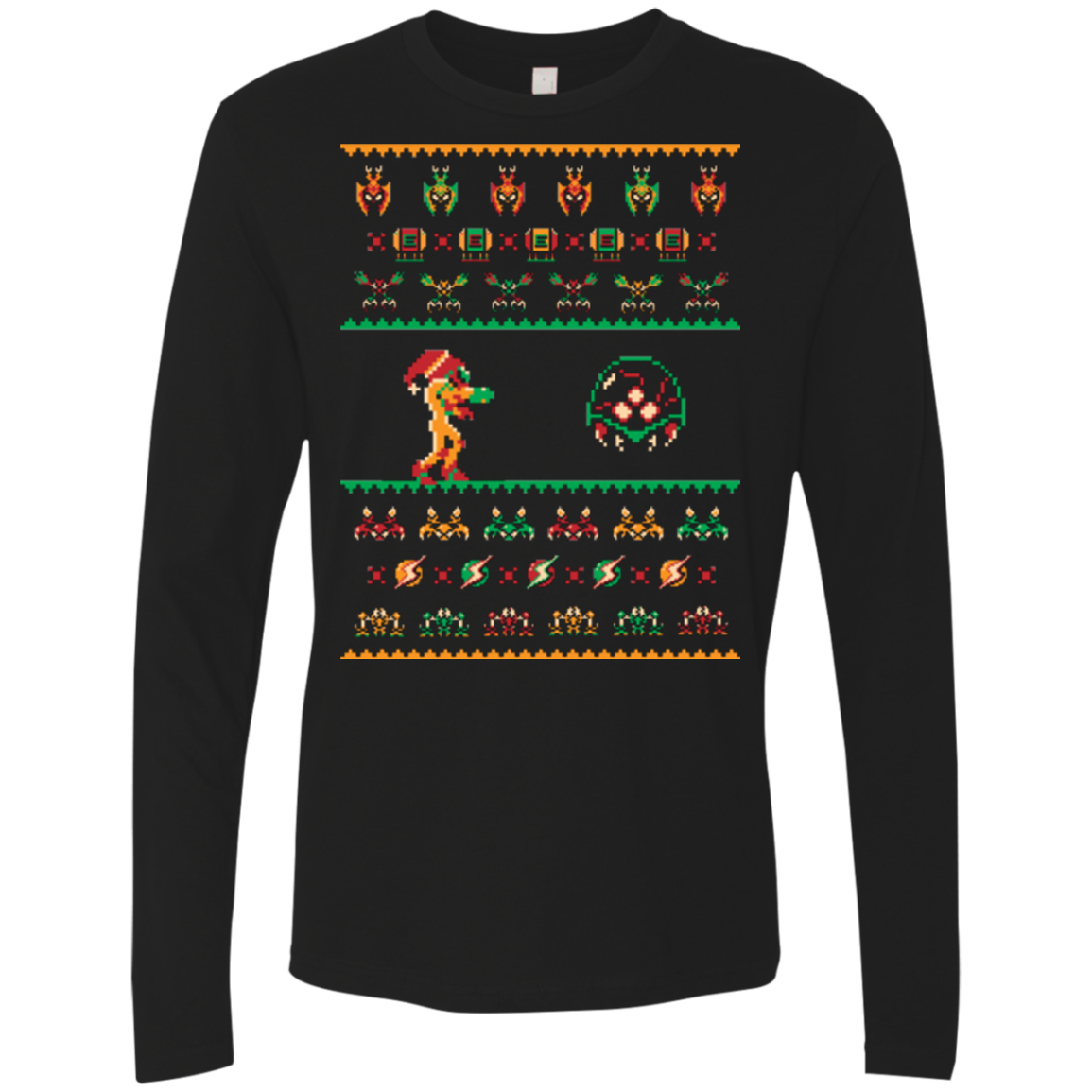 We Wish You A Metroid Christmas Men's Premium Long Sleeve