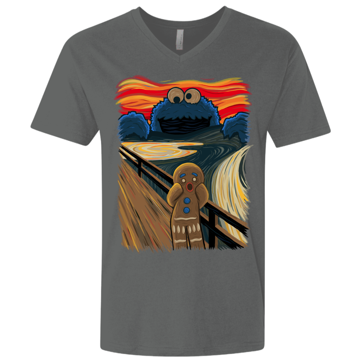 The Cookie Muncher Men's Premium V-Neck