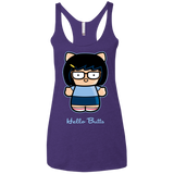 Hello Butts Women's Triblend Racerback Tank