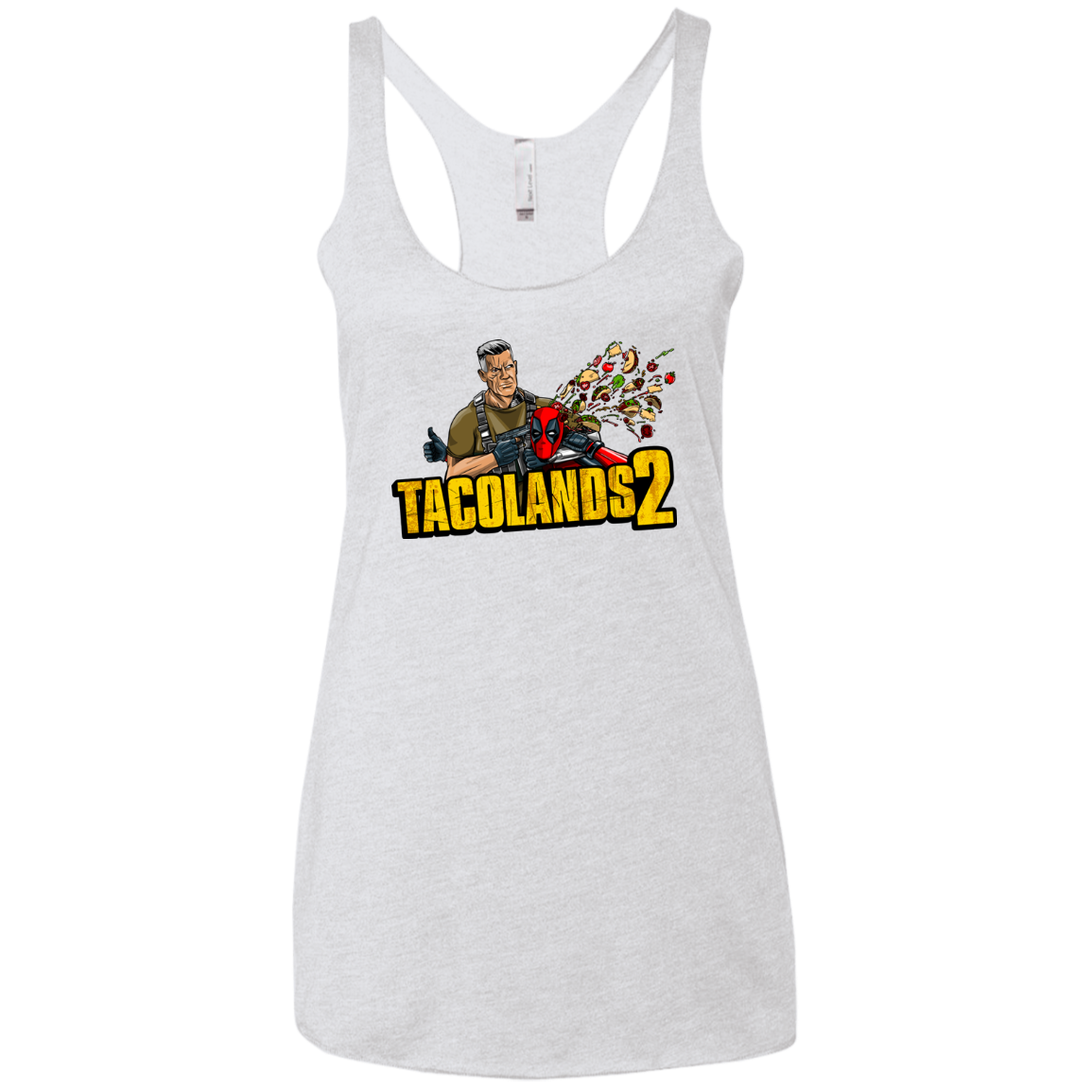 TACOLANDS 2 Women's Triblend Racerback Tank