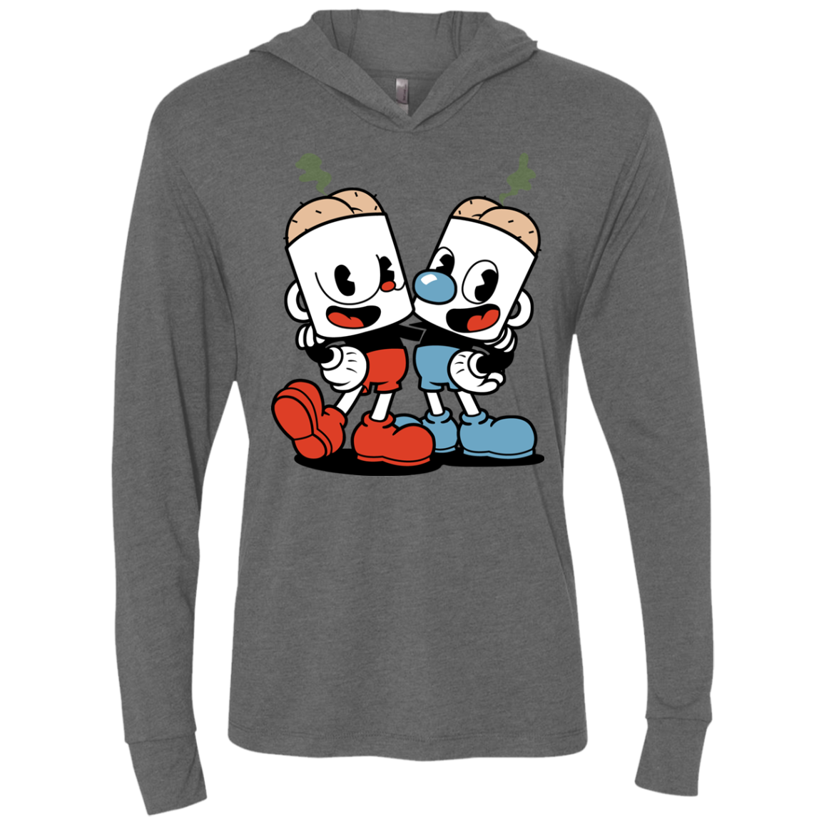 Butthead Triblend Long Sleeve Hoodie Tee