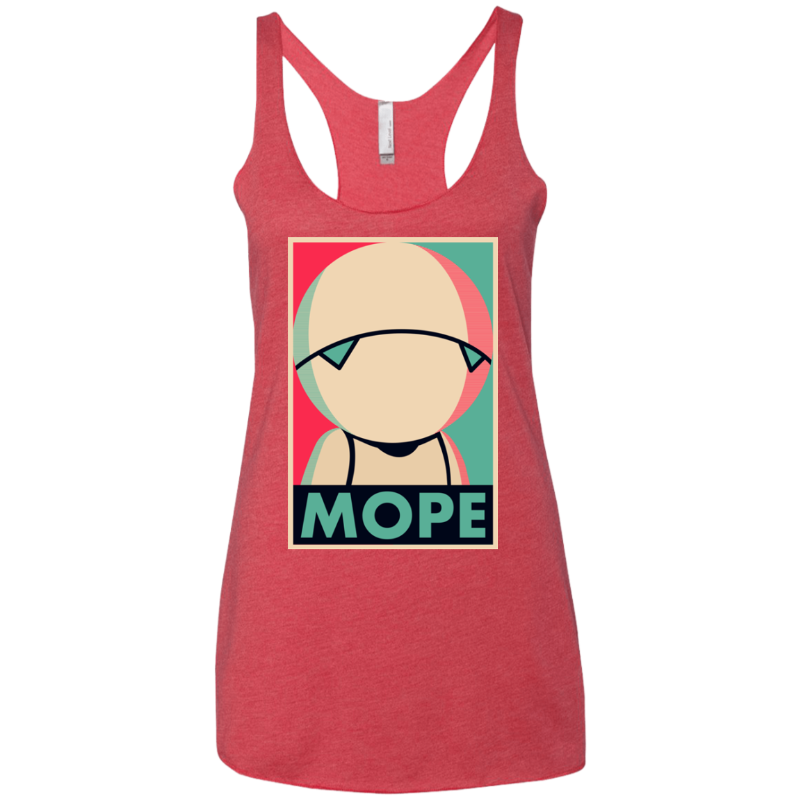 Mope Around Women's Triblend Racerback Tank