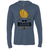 Bravos Barbers Triblend Long Sleeve Hoodie Tee