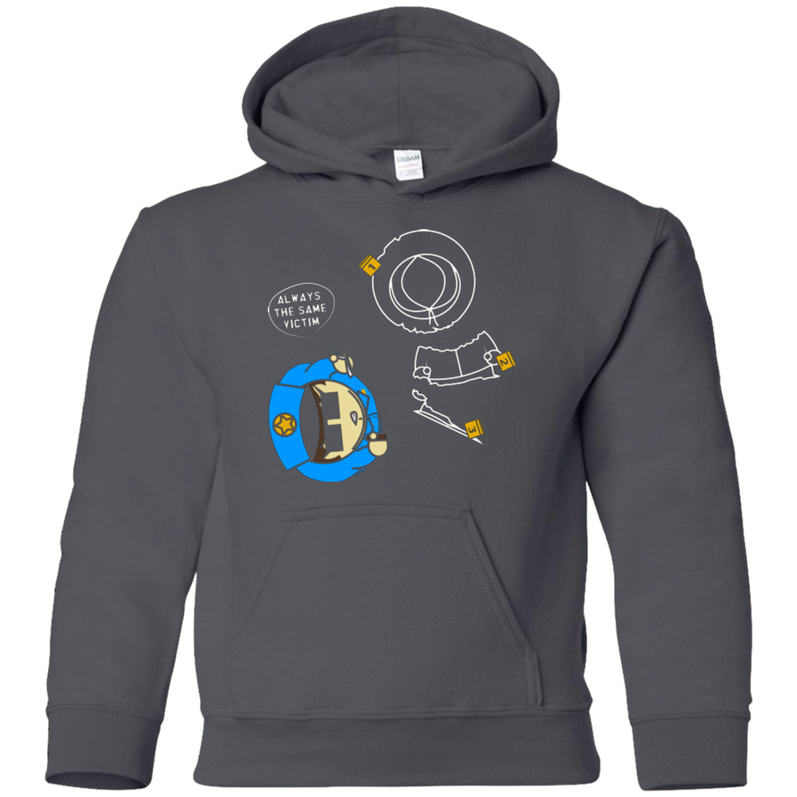 ALWAYS THE SAME VICTIM Youth Hoodie