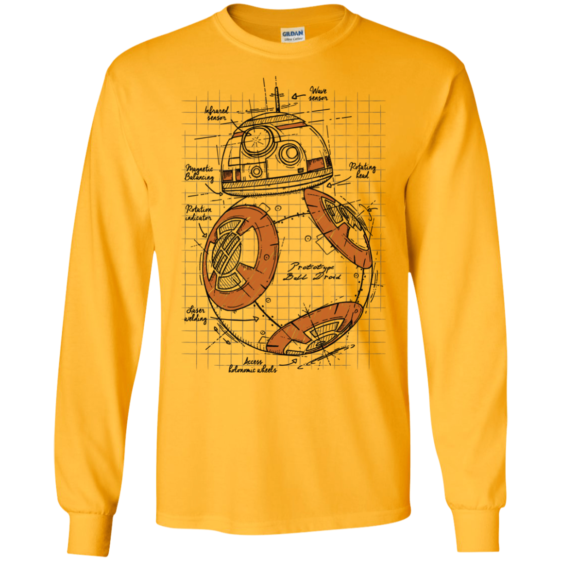 BB-8 Plan Men's Long Sleeve T-Shirt