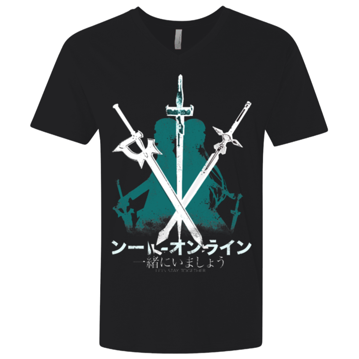 Sword Art Men's Premium V-Neck