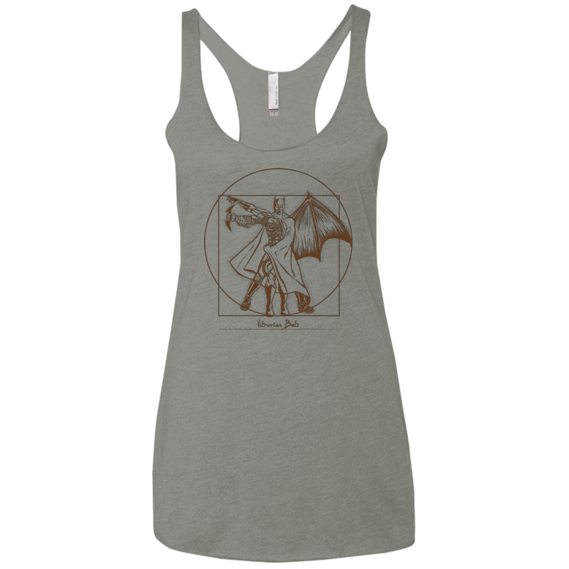 Vitruvian Bats Women's Triblend Racerback Tank