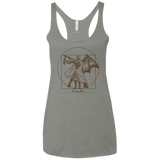 Vitruvian Bats Women's Triblend Racerback Tank
