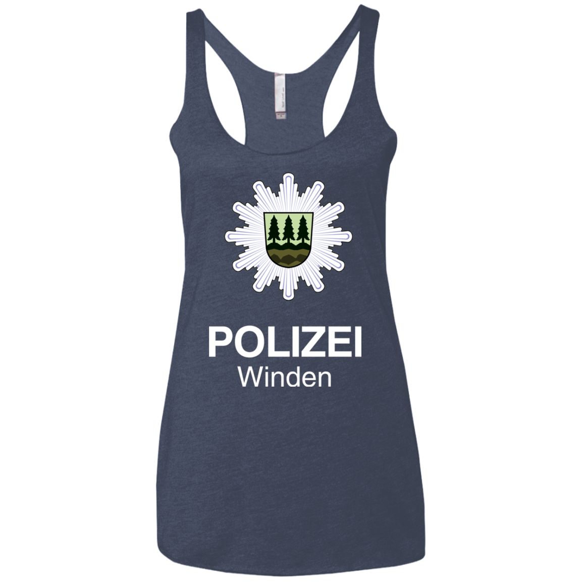 Winden Polizei Women's Triblend Racerback Tank