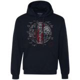 Death Star Plan Premium Fleece Hoodie