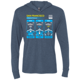 Three Storms Triblend Long Sleeve Hoodie Tee