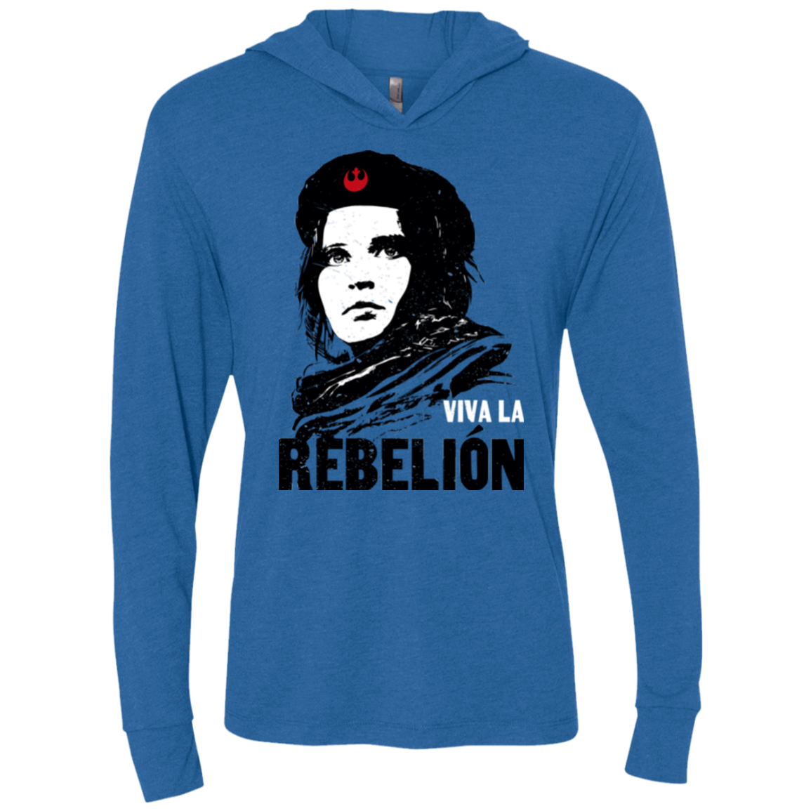 Viva la Rebelion Triblend Long Sleeve Hoodie Tee