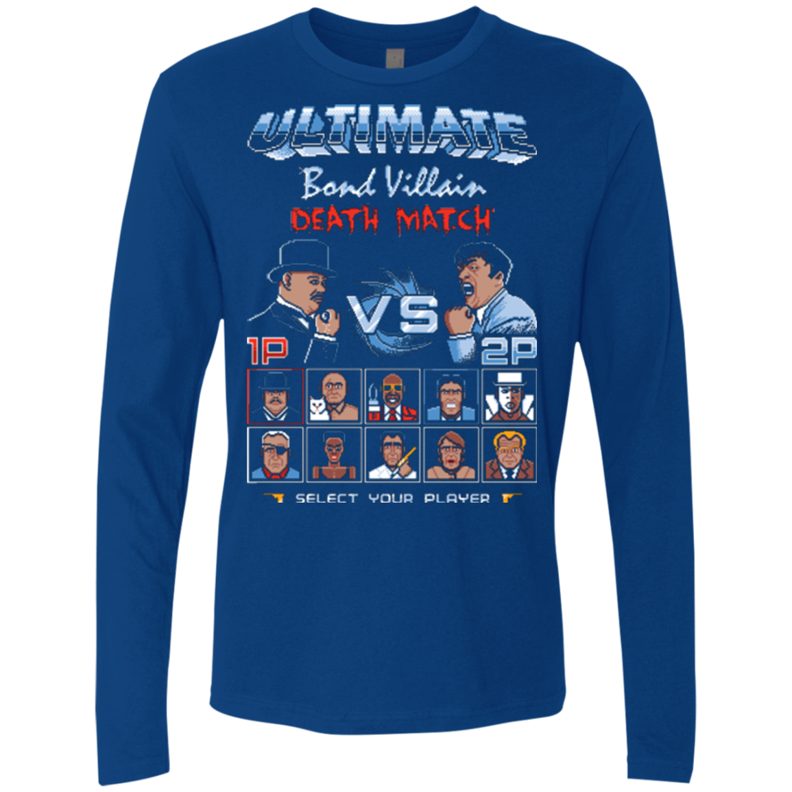 Bond Villain Death Match Men's Premium Long Sleeve