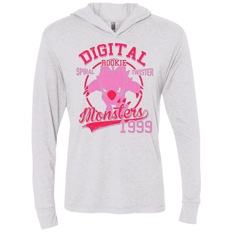 T-Shirts Heather White / X-Small Spiral Twister Triblend Long Sleeve Hoodie Tee