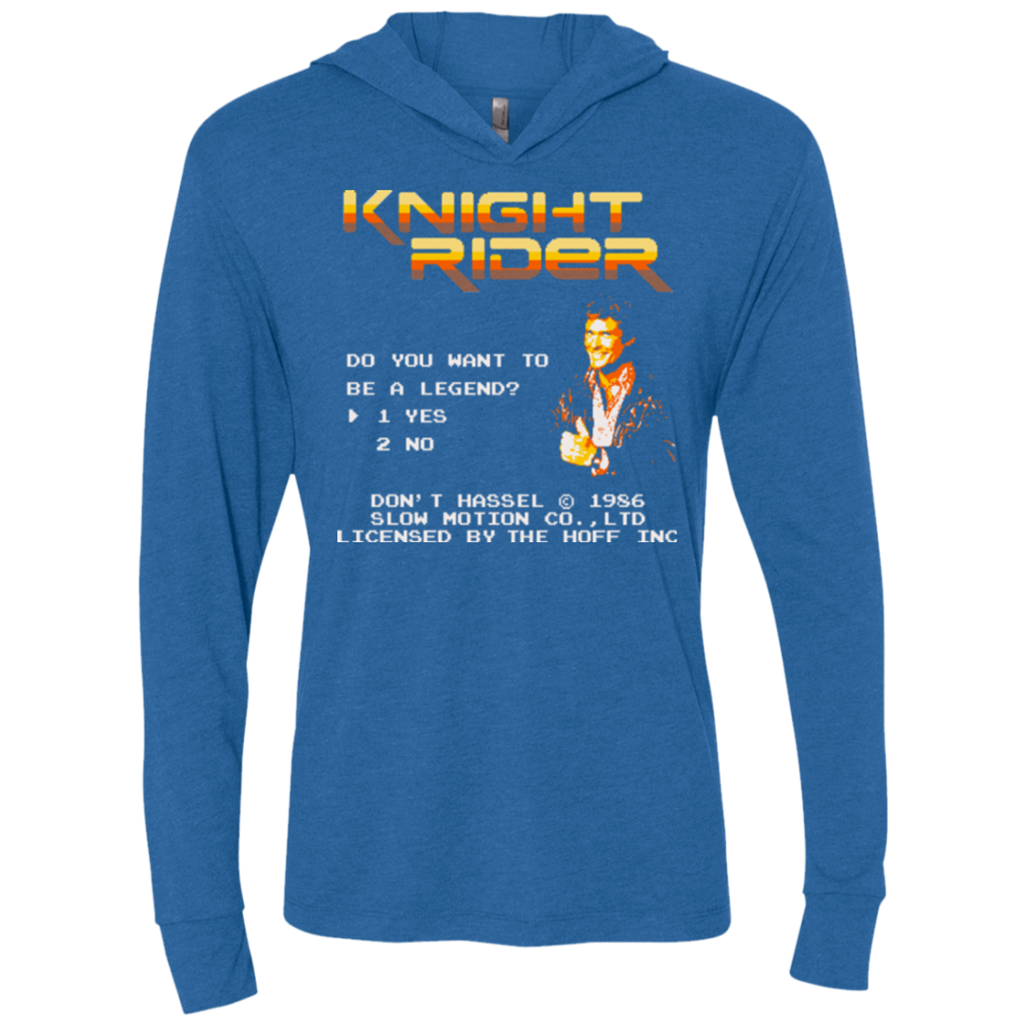 Be a legend Triblend Long Sleeve Hoodie Tee