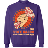 Vote Bacon In 2018 Crewneck Sweatshirt