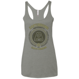 Earthbending university Women's Triblend Racerback Tank