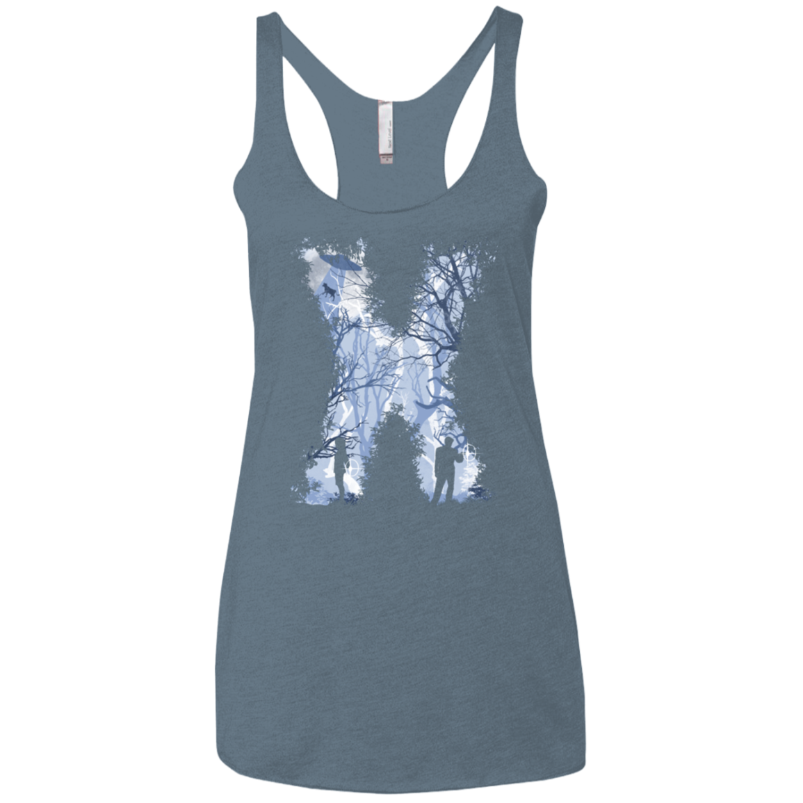 X marks the spot Women's Triblend Racerback Tank