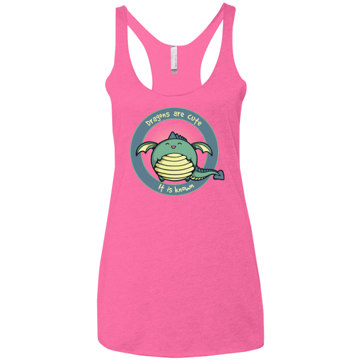 Dragons are Cute Women's Triblend Racerback Tank