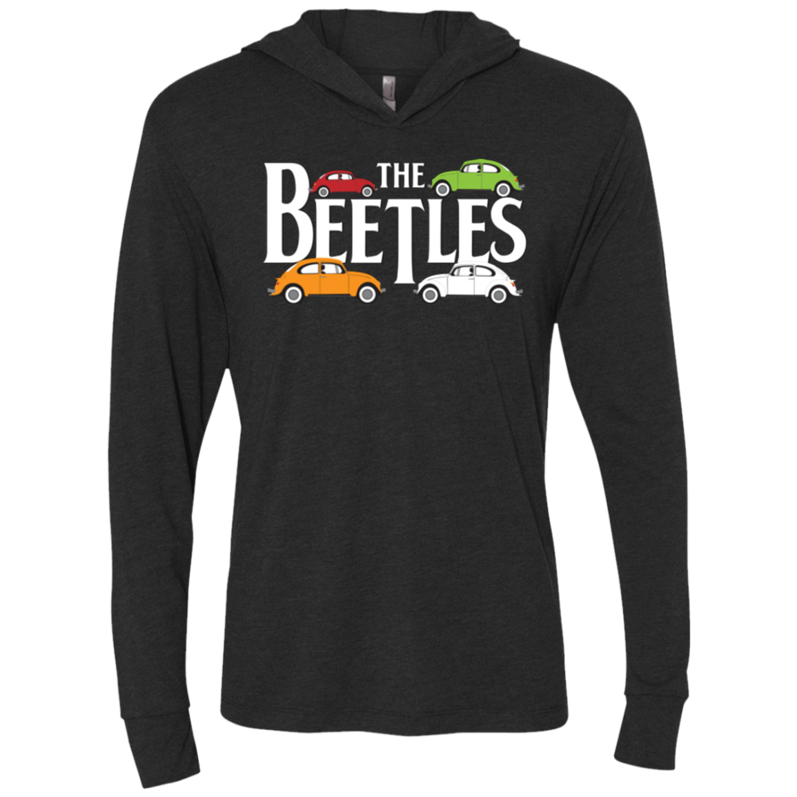 The Beetles Triblend Long Sleeve Hoodie Tee