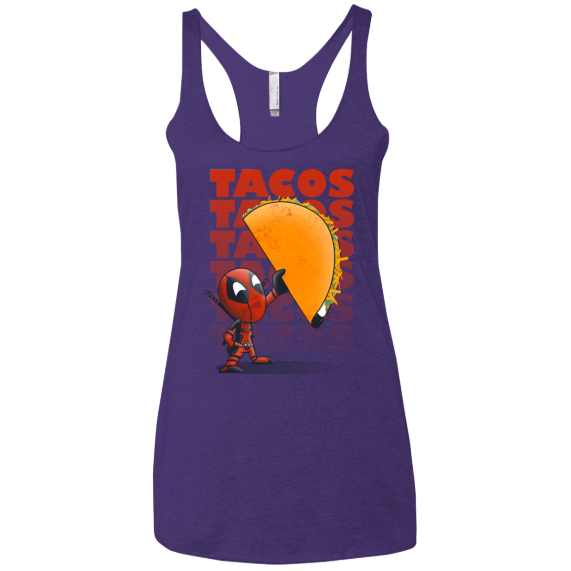 Tacos Women's Triblend Racerback Tank