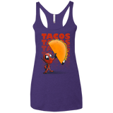 Tacos Women's Triblend Racerback Tank