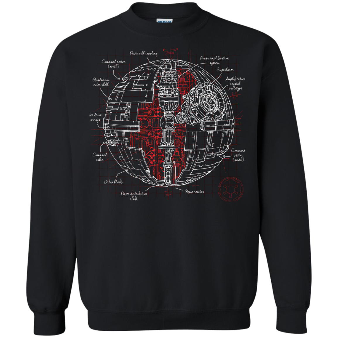 Death Star Plan Crewneck Sweatshirt