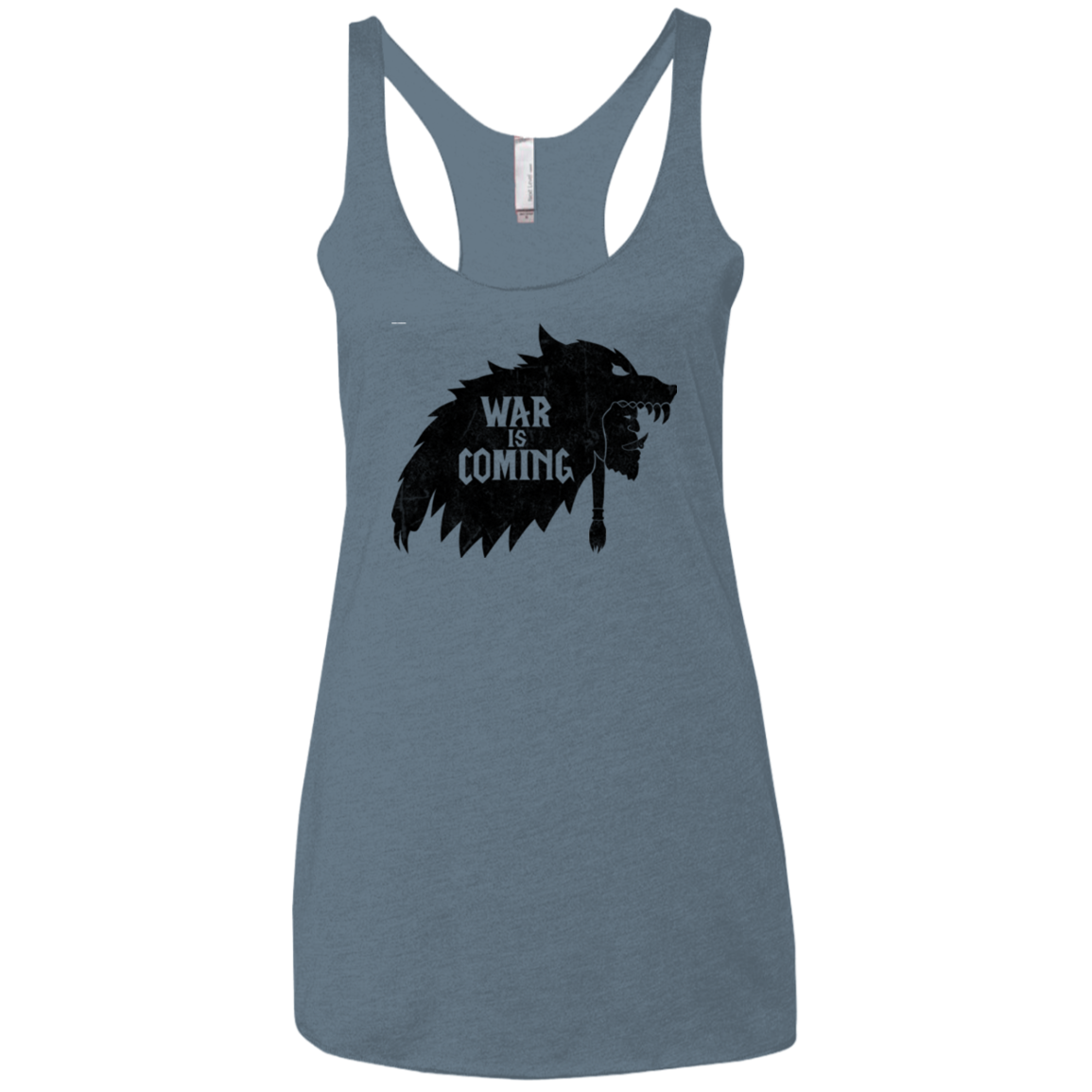 War is Coming Women's Triblend Racerback Tank