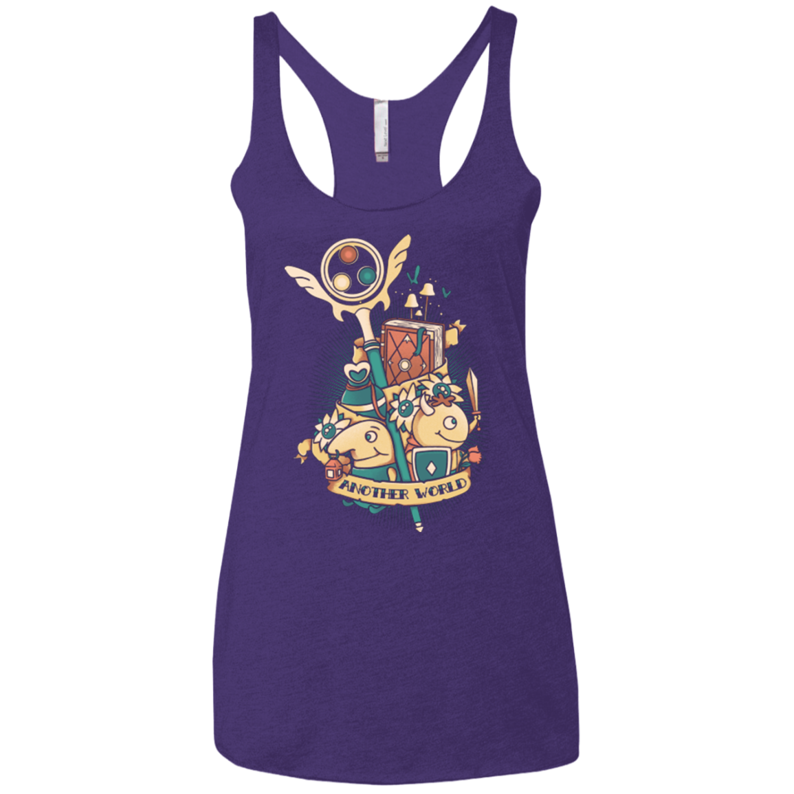 Another world Women's Triblend Racerback Tank