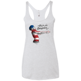America Women's Triblend Racerback Tank