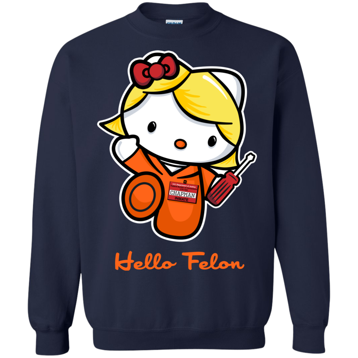Orange is the New Cat Crewneck Sweatshirt