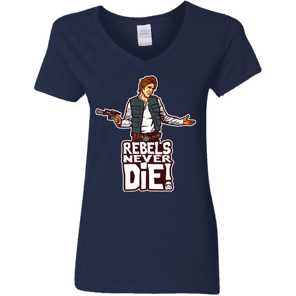 Rebels Never Die Women's V-Neck T-Shirt