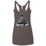 Wake Up Women's Triblend Racerback Tank