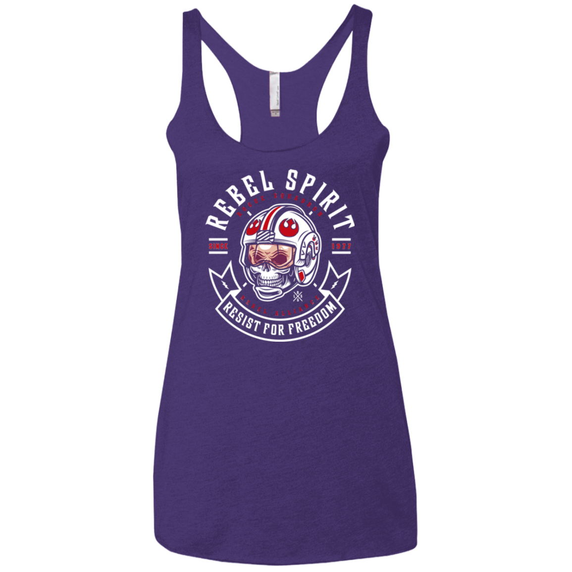 Rebel Since 1977 Women's Triblend Racerback Tank