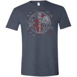 Death Star Plan Men's Semi-Fitted Softstyle