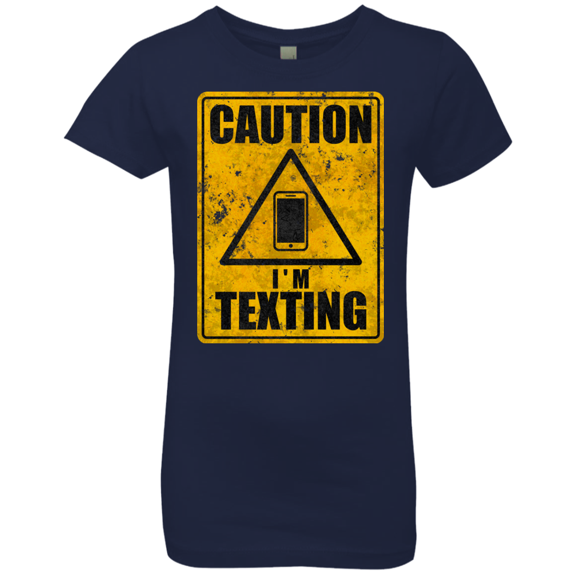 Caution I'm Texting Girls Premium T-Shirt