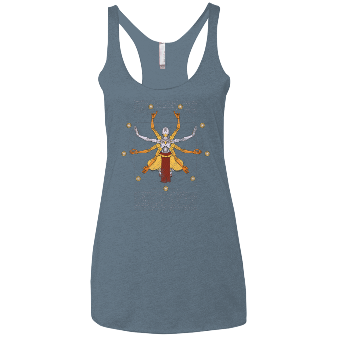 Vitruvian Omnic Women's Triblend Racerback Tank