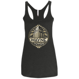 Wayne Tower Women's Triblend Racerback Tank