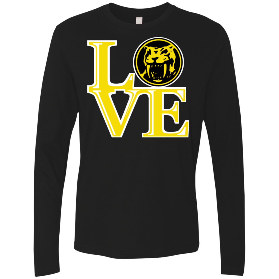 Yellow Ranger LOVE Men's Premium Long Sleeve