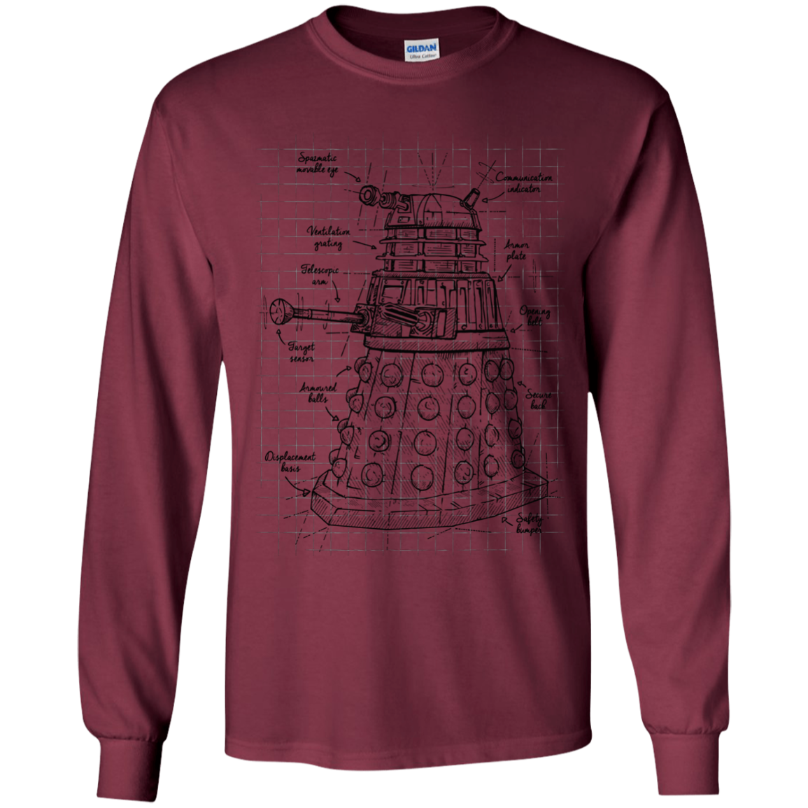 Dalek Plan Youth Long Sleeve T-Shirt