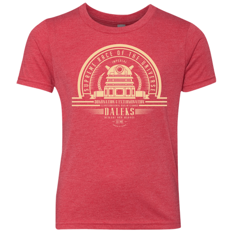 Who Villains Daleks Youth Triblend T-Shirt