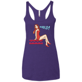 Pixel Pinup Pauline Women's Triblend Racerback Tank
