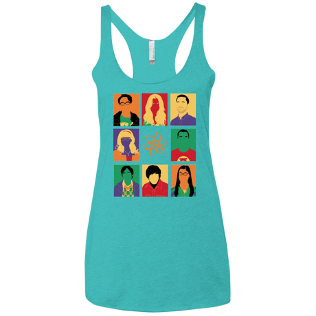 Theory pop Women's Triblend Racerback Tank