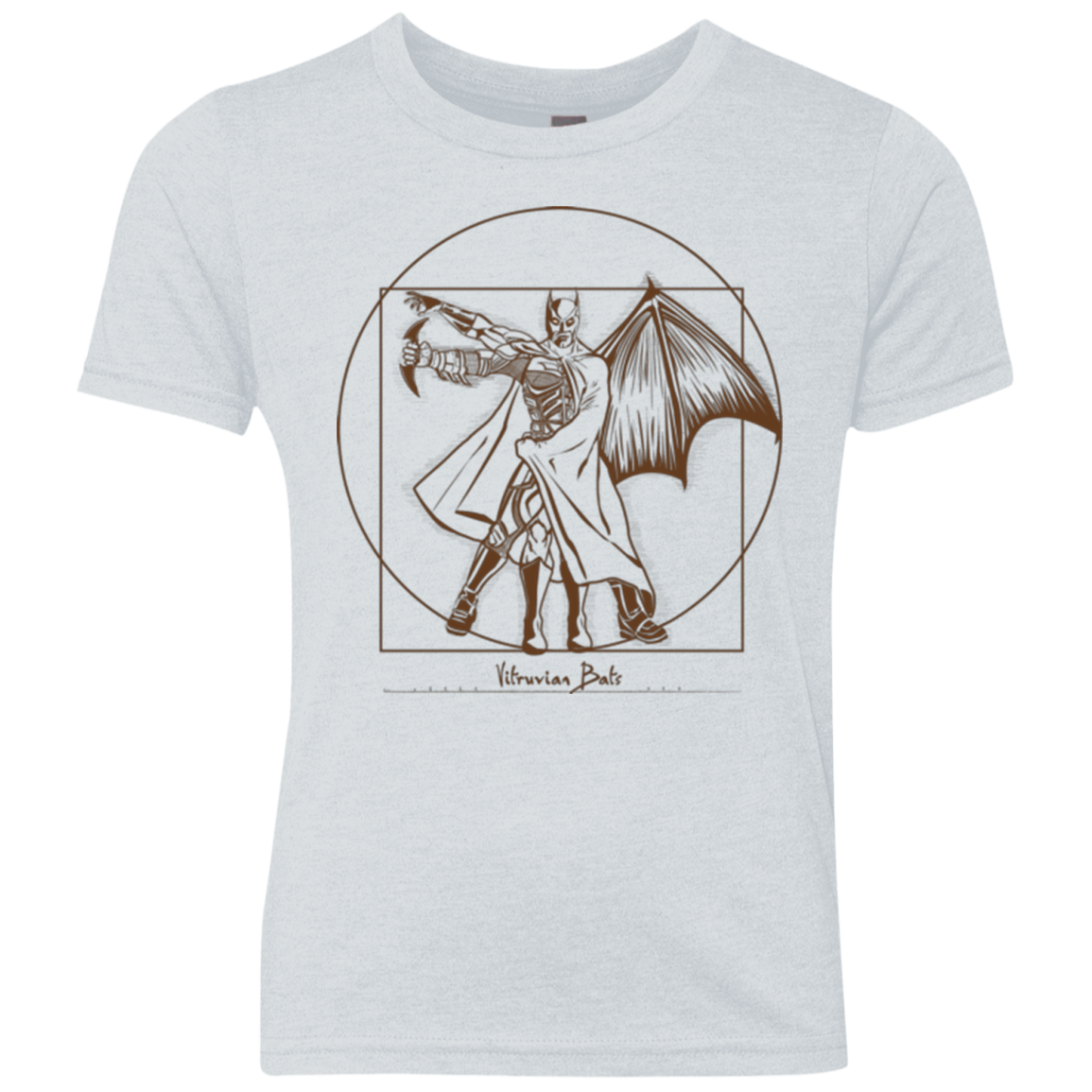 Vitruvian Bats Youth Triblend T-Shirt