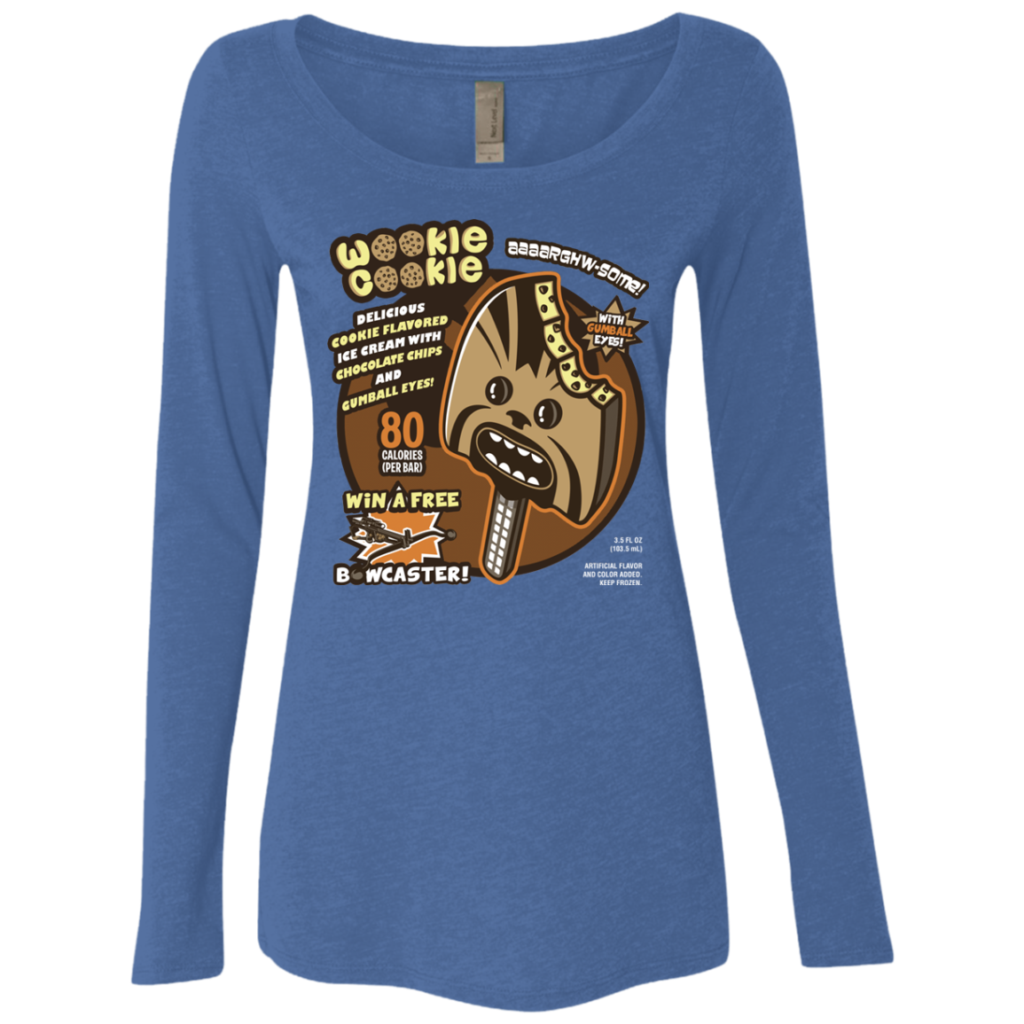 Wookie Cookie Women's Triblend Long Sleeve Shirt