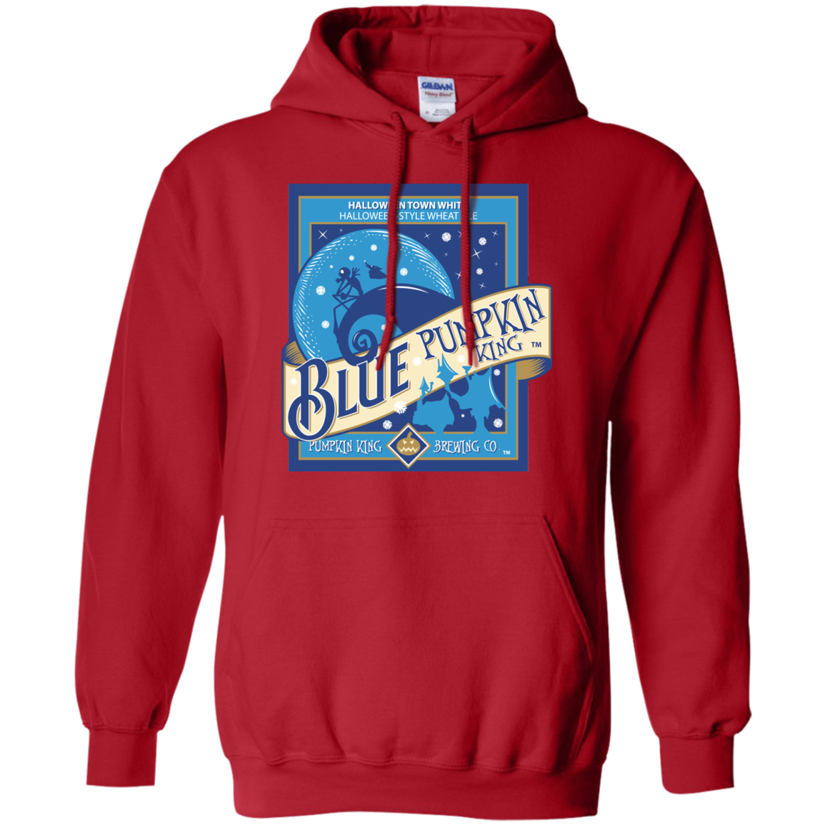 Blue Pumpkin King Pullover Hoodie