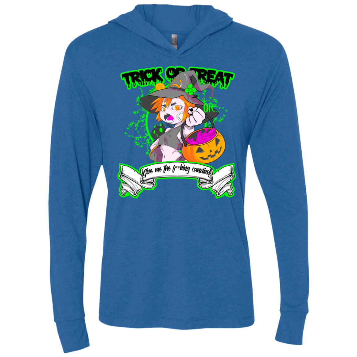 Give me the Candies Triblend Long Sleeve Hoodie Tee