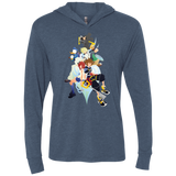 Kingdom Hearts Triblend Long Sleeve Hoodie Tee