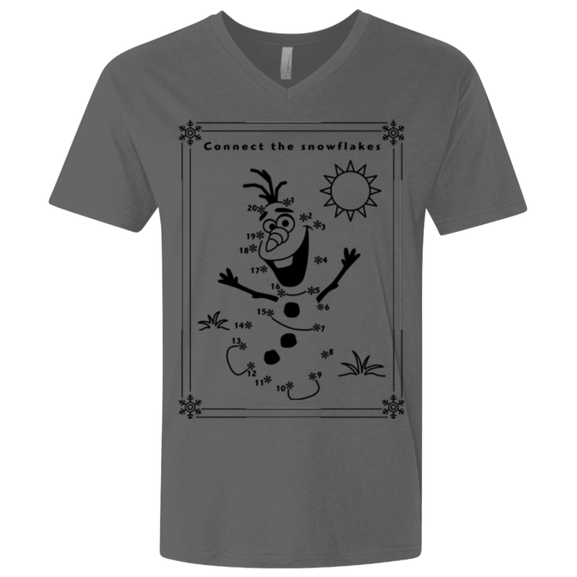 Connect the snowflakes Men's Premium V-Neck